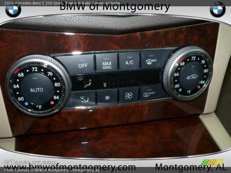Pewter Metallic / Almond/Mocha 2009 Mercedes-Benz C 300 Sport