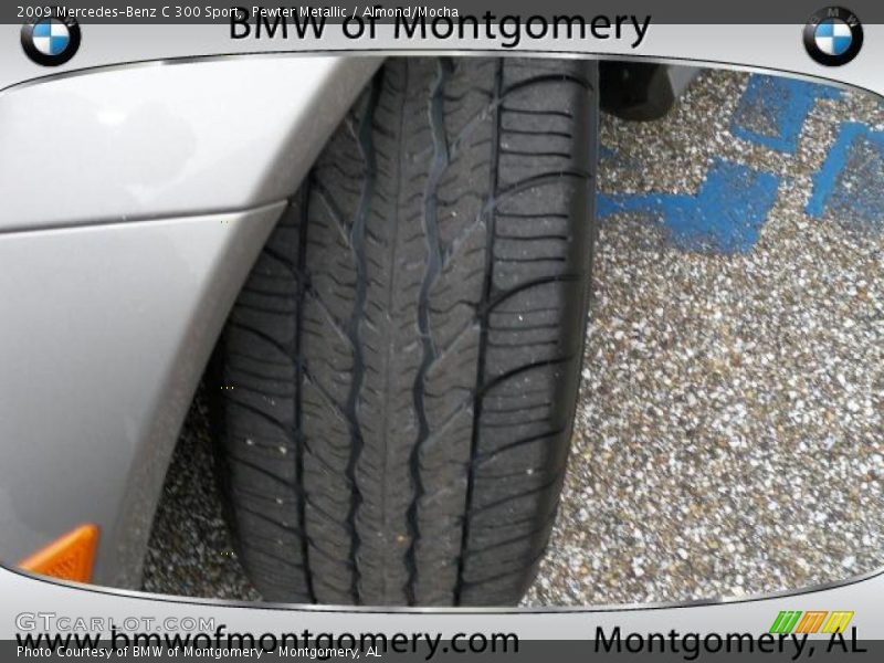 Pewter Metallic / Almond/Mocha 2009 Mercedes-Benz C 300 Sport