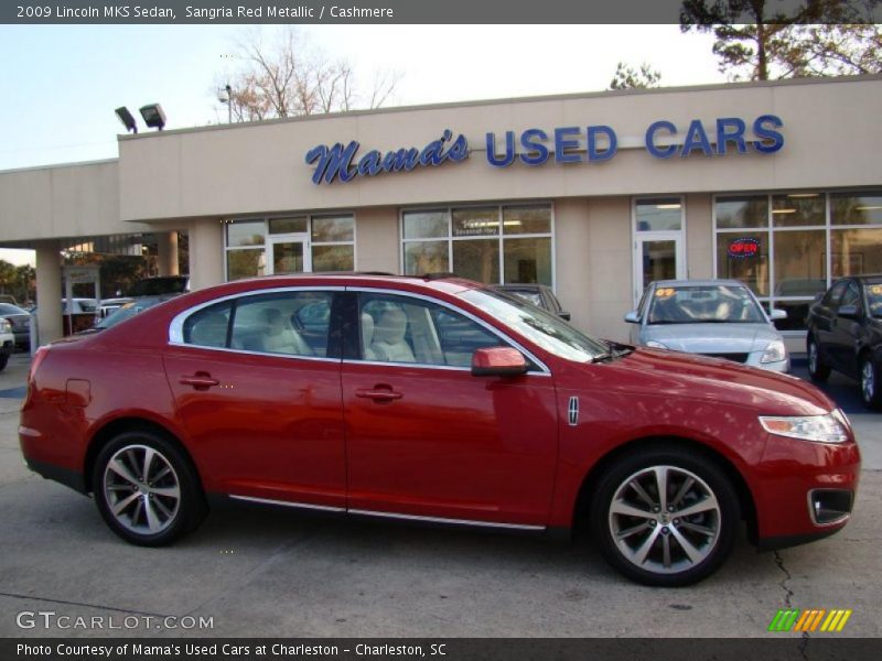 Sangria Red Metallic / Cashmere 2009 Lincoln MKS Sedan
