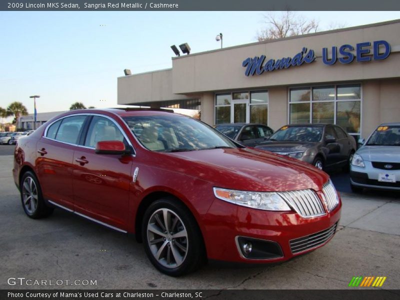 Sangria Red Metallic / Cashmere 2009 Lincoln MKS Sedan