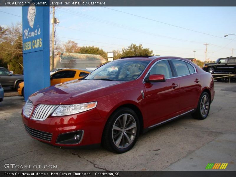 Sangria Red Metallic / Cashmere 2009 Lincoln MKS Sedan