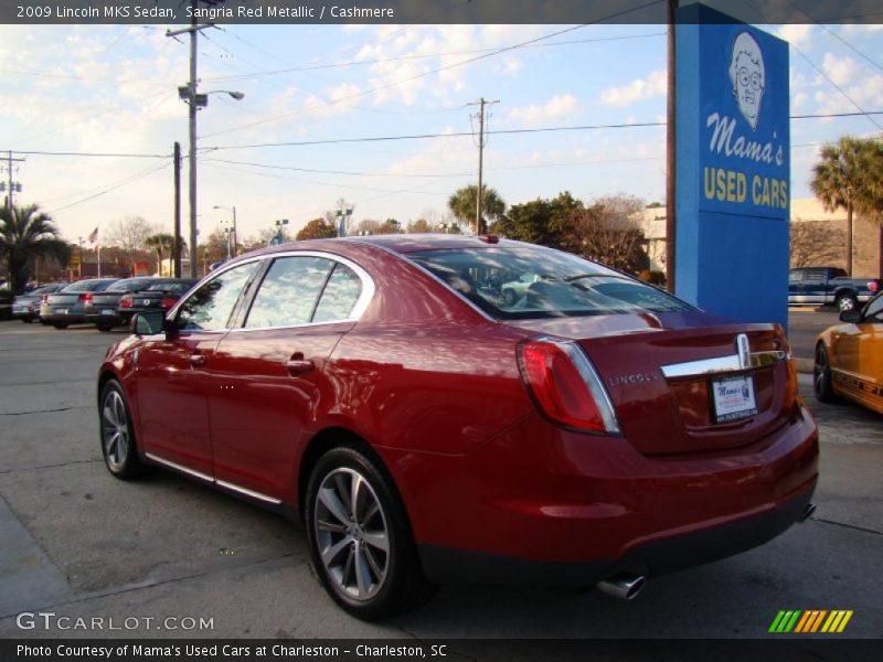 Sangria Red Metallic / Cashmere 2009 Lincoln MKS Sedan
