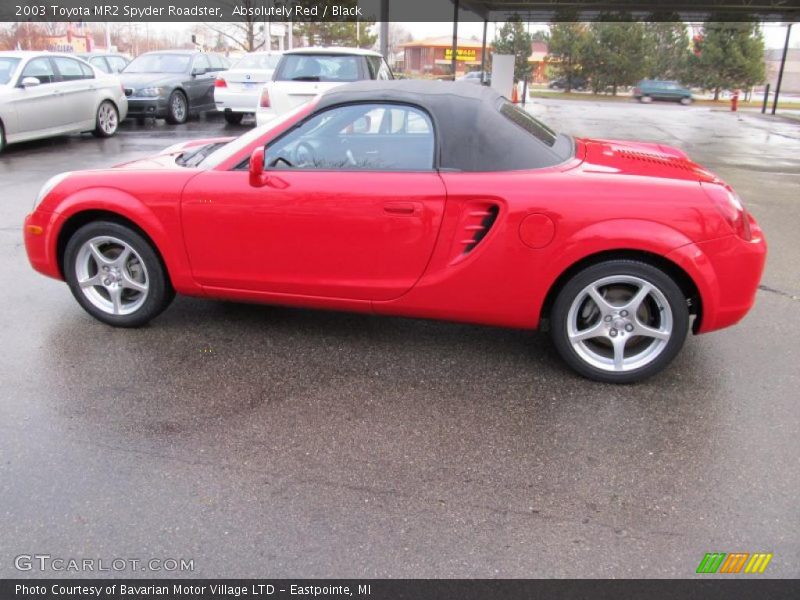 Absolutely Red / Black 2003 Toyota MR2 Spyder Roadster