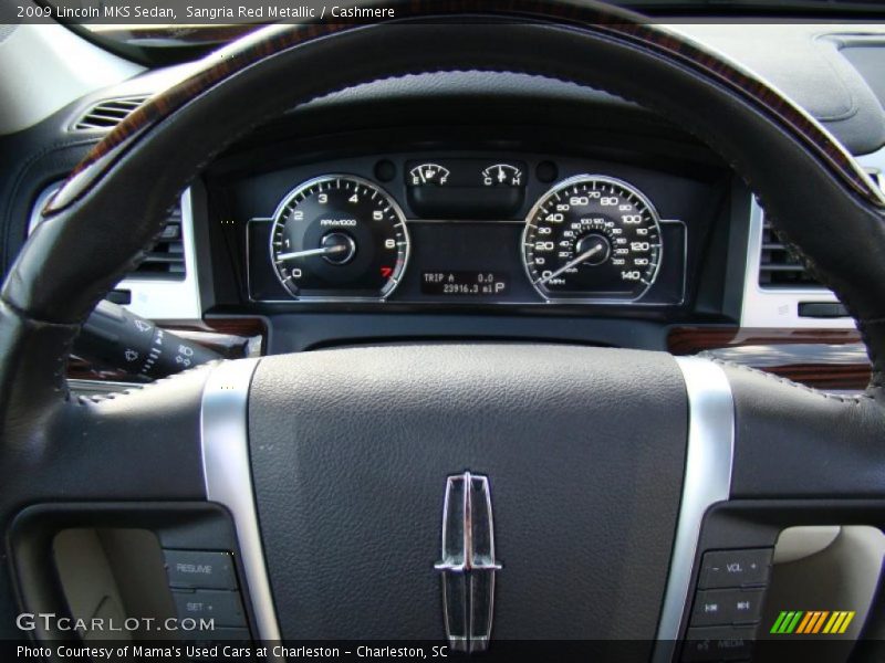 Sangria Red Metallic / Cashmere 2009 Lincoln MKS Sedan