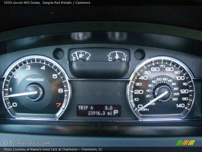 Sangria Red Metallic / Cashmere 2009 Lincoln MKS Sedan