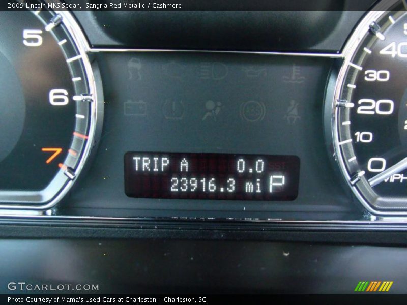 Sangria Red Metallic / Cashmere 2009 Lincoln MKS Sedan