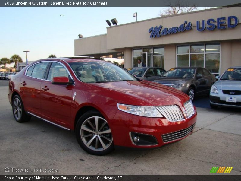 Sangria Red Metallic / Cashmere 2009 Lincoln MKS Sedan