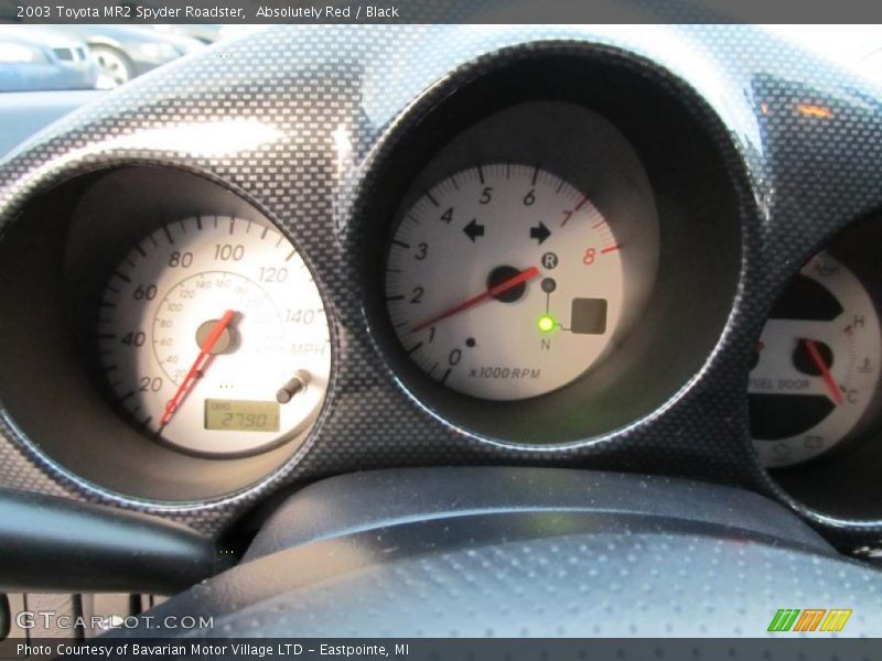 Absolutely Red / Black 2003 Toyota MR2 Spyder Roadster