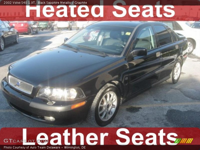 Black Sapphire Metallic / Graphite 2002 Volvo S40 1.9T