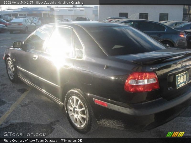Black Sapphire Metallic / Graphite 2002 Volvo S40 1.9T