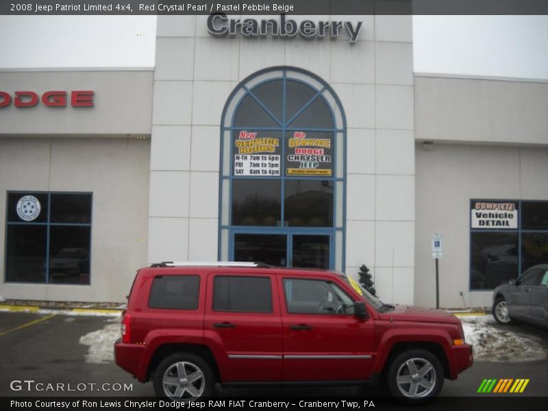 Red Crystal Pearl / Pastel Pebble Beige 2008 Jeep Patriot Limited 4x4