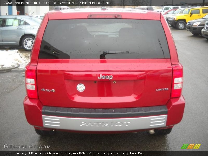 Red Crystal Pearl / Pastel Pebble Beige 2008 Jeep Patriot Limited 4x4