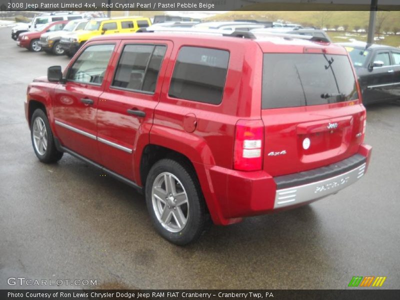 Red Crystal Pearl / Pastel Pebble Beige 2008 Jeep Patriot Limited 4x4
