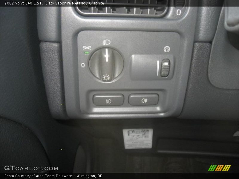 Black Sapphire Metallic / Graphite 2002 Volvo S40 1.9T