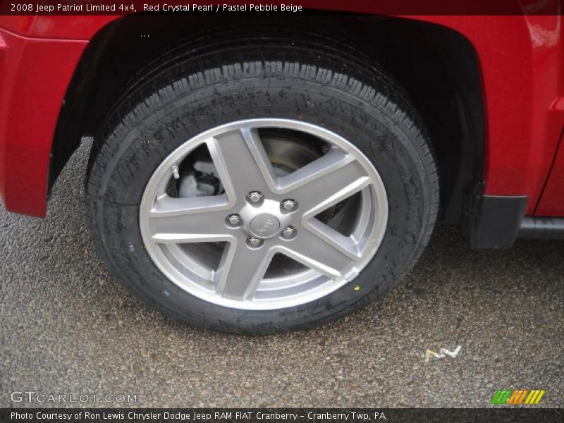 Red Crystal Pearl / Pastel Pebble Beige 2008 Jeep Patriot Limited 4x4