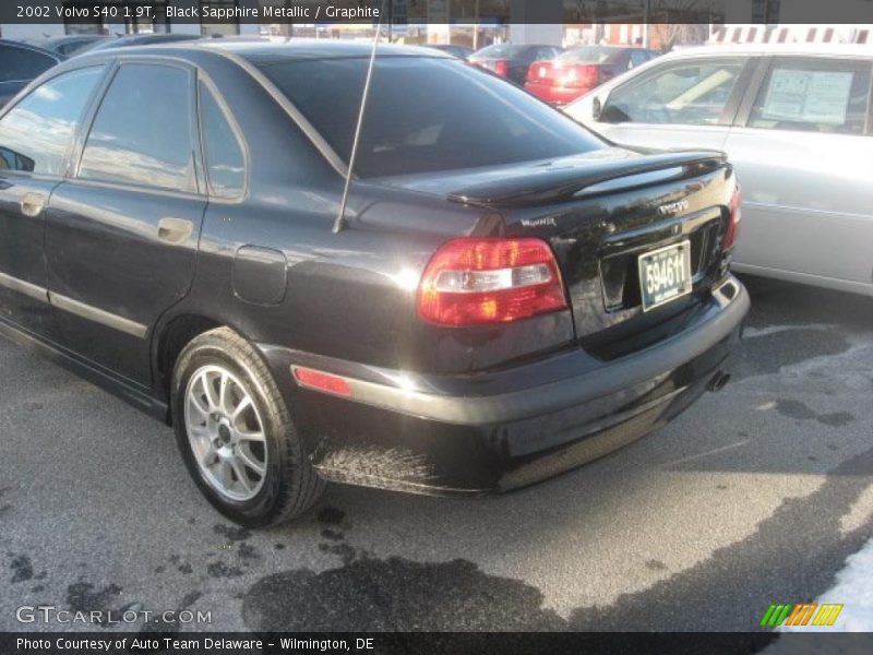 Black Sapphire Metallic / Graphite 2002 Volvo S40 1.9T