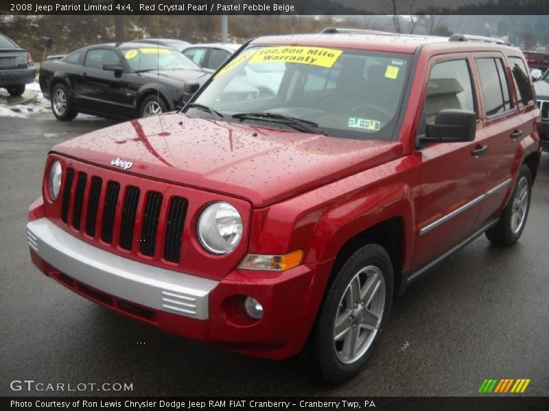 Red Crystal Pearl / Pastel Pebble Beige 2008 Jeep Patriot Limited 4x4