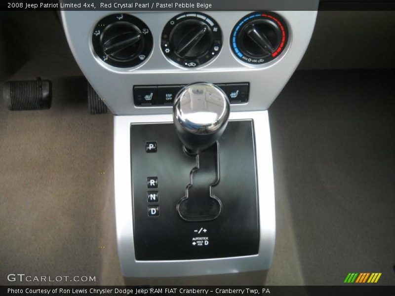  2008 Patriot Limited 4x4 CVT Autostick Automatic Shifter