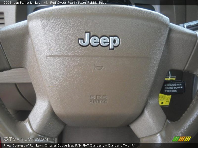 Red Crystal Pearl / Pastel Pebble Beige 2008 Jeep Patriot Limited 4x4