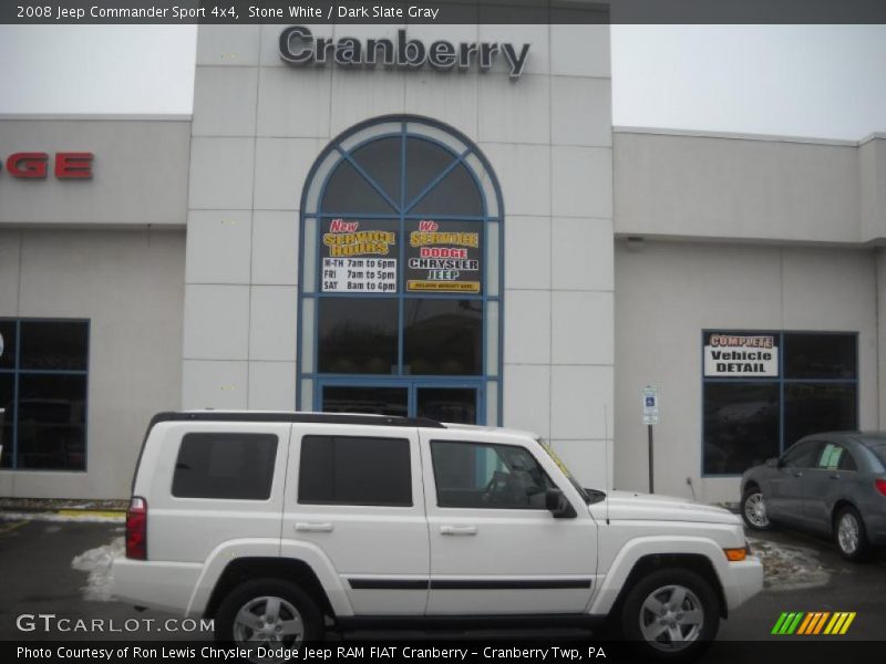 Stone White / Dark Slate Gray 2008 Jeep Commander Sport 4x4