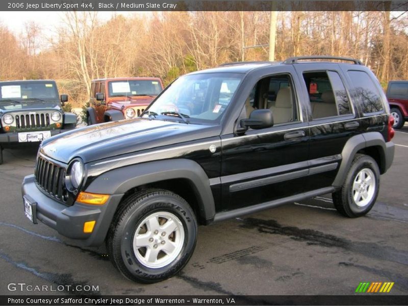 Black / Medium Slate Gray 2006 Jeep Liberty Sport 4x4