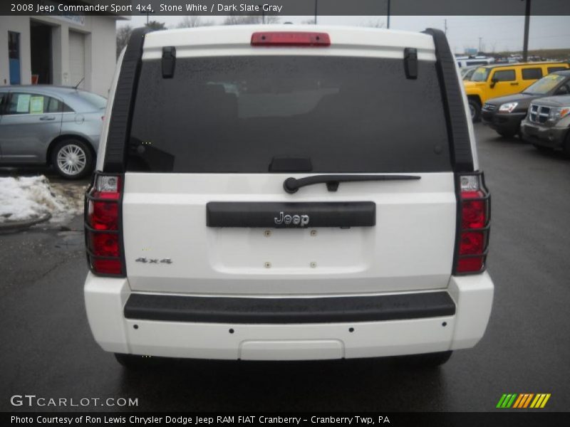 Stone White / Dark Slate Gray 2008 Jeep Commander Sport 4x4