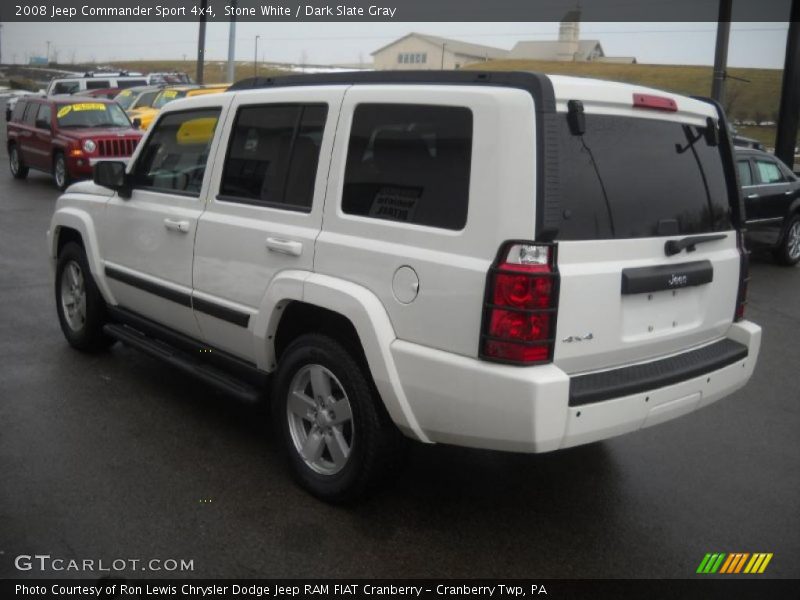 Stone White / Dark Slate Gray 2008 Jeep Commander Sport 4x4