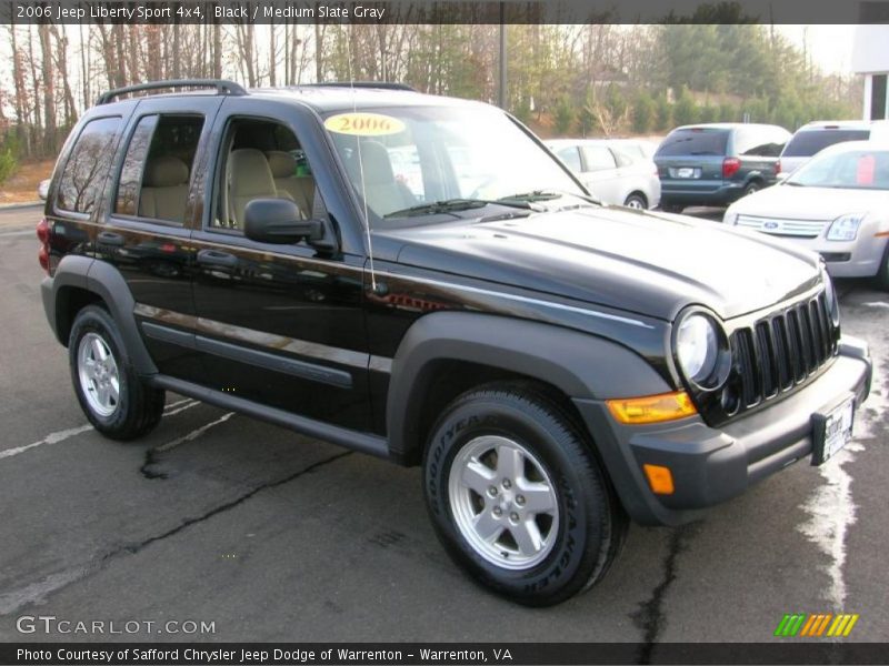 Black / Medium Slate Gray 2006 Jeep Liberty Sport 4x4