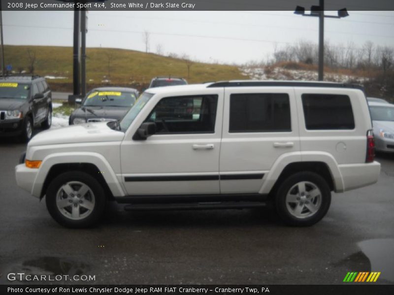 Stone White / Dark Slate Gray 2008 Jeep Commander Sport 4x4