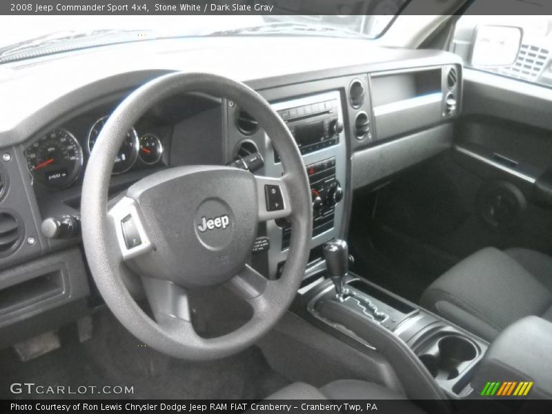 Stone White / Dark Slate Gray 2008 Jeep Commander Sport 4x4