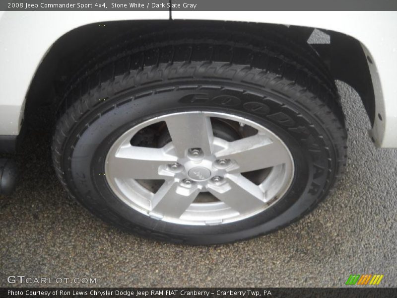 Stone White / Dark Slate Gray 2008 Jeep Commander Sport 4x4