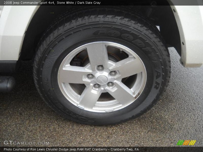 Stone White / Dark Slate Gray 2008 Jeep Commander Sport 4x4