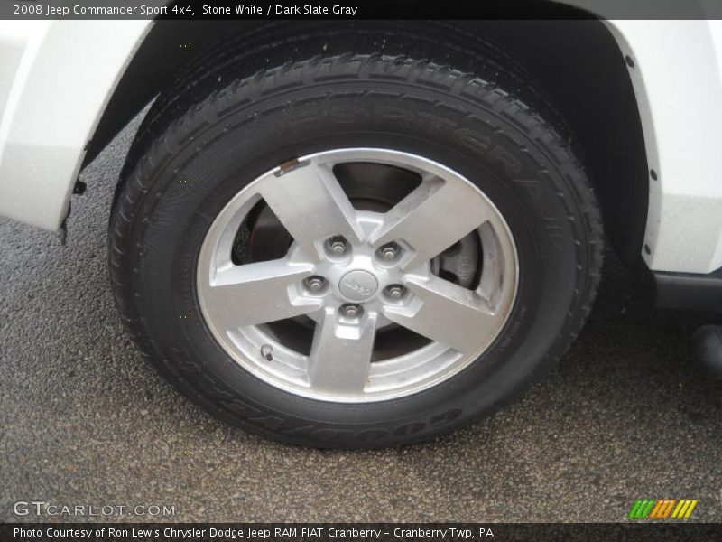 Stone White / Dark Slate Gray 2008 Jeep Commander Sport 4x4