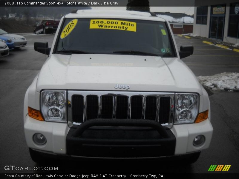 Stone White / Dark Slate Gray 2008 Jeep Commander Sport 4x4