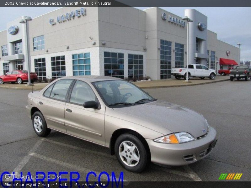 Sandrift Metallic / Neutral 2002 Chevrolet Cavalier Sedan
