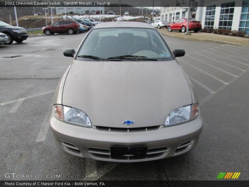 Sandrift Metallic / Neutral 2002 Chevrolet Cavalier Sedan