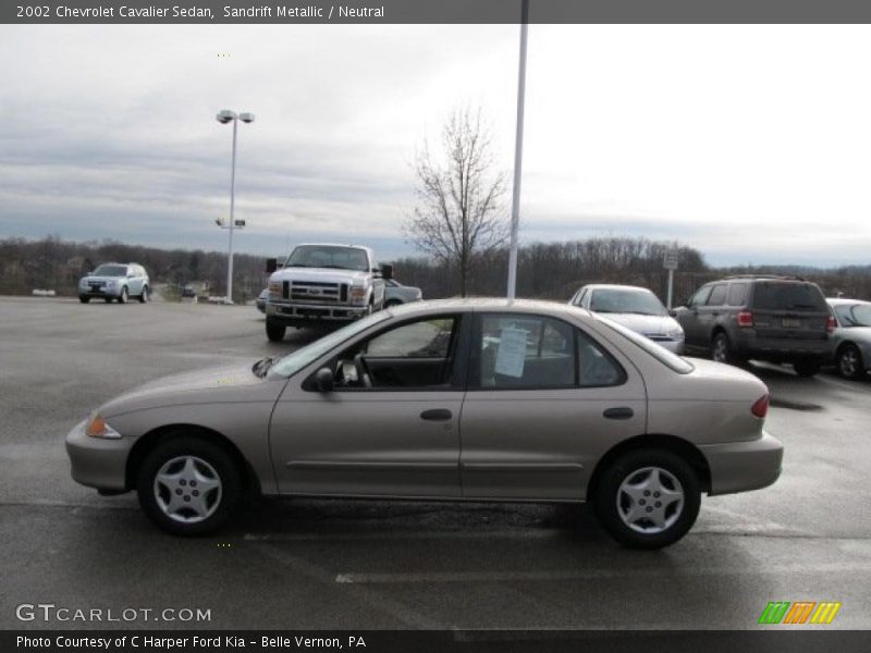Sandrift Metallic / Neutral 2002 Chevrolet Cavalier Sedan