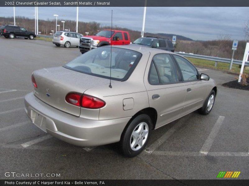 Sandrift Metallic / Neutral 2002 Chevrolet Cavalier Sedan