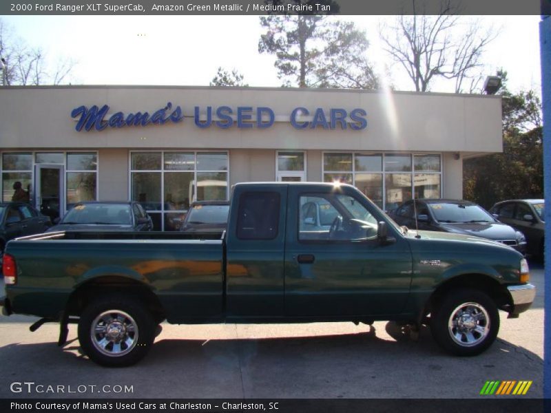 Amazon Green Metallic / Medium Prairie Tan 2000 Ford Ranger XLT SuperCab