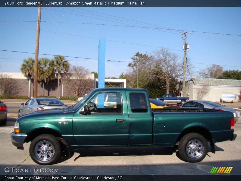 Amazon Green Metallic / Medium Prairie Tan 2000 Ford Ranger XLT SuperCab
