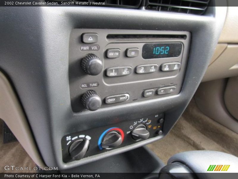 Controls of 2002 Cavalier Sedan
