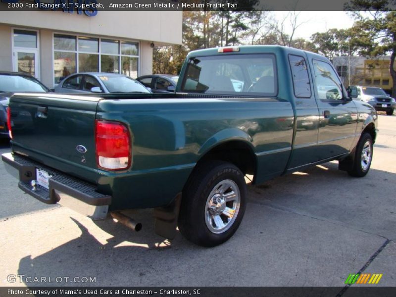 Amazon Green Metallic / Medium Prairie Tan 2000 Ford Ranger XLT SuperCab
