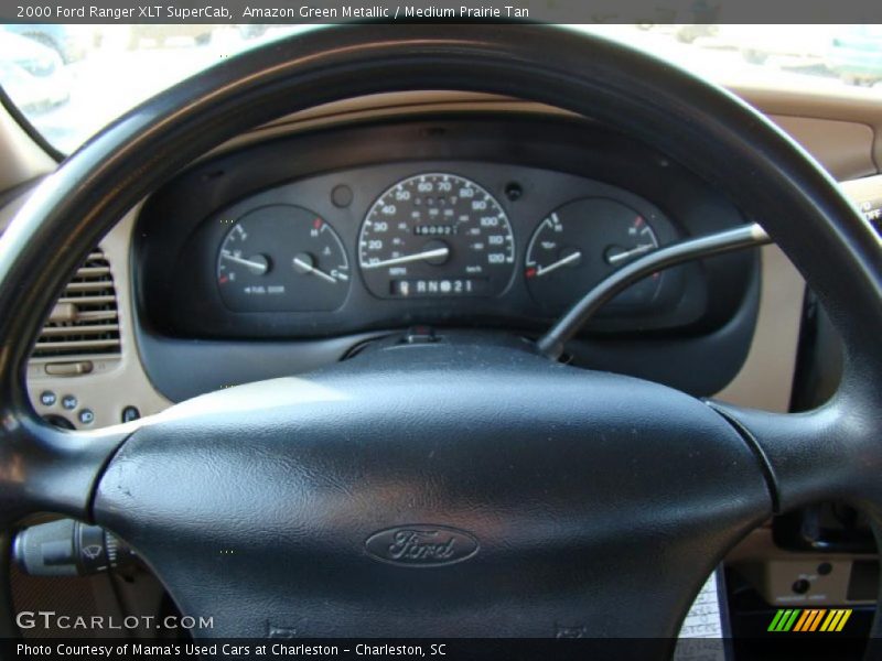 Amazon Green Metallic / Medium Prairie Tan 2000 Ford Ranger XLT SuperCab