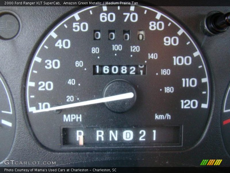 Amazon Green Metallic / Medium Prairie Tan 2000 Ford Ranger XLT SuperCab