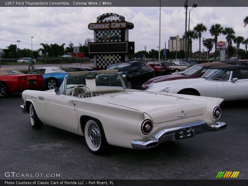 Colonial White / White 1957 Ford Thunderbird Convertible