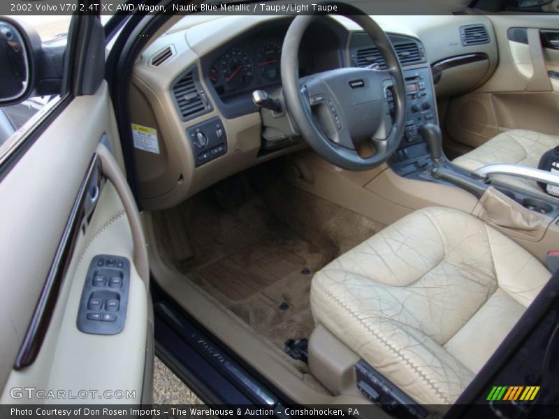Nautic Blue Metallic / Taupe/Light Taupe 2002 Volvo V70 2.4T XC AWD Wagon