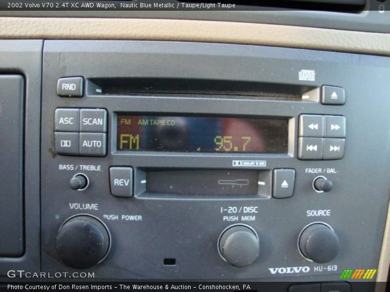 Nautic Blue Metallic / Taupe/Light Taupe 2002 Volvo V70 2.4T XC AWD Wagon