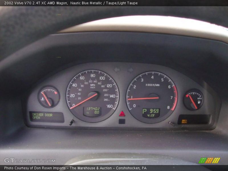 Nautic Blue Metallic / Taupe/Light Taupe 2002 Volvo V70 2.4T XC AWD Wagon