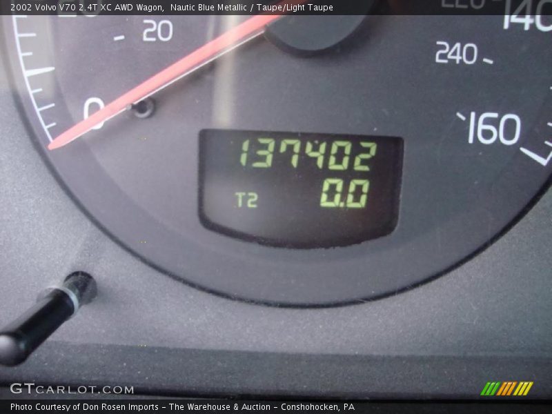 Nautic Blue Metallic / Taupe/Light Taupe 2002 Volvo V70 2.4T XC AWD Wagon