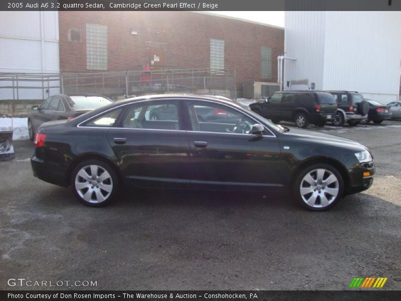 Cambridge Green Pearl Effect / Beige 2005 Audi A6 3.2 quattro Sedan